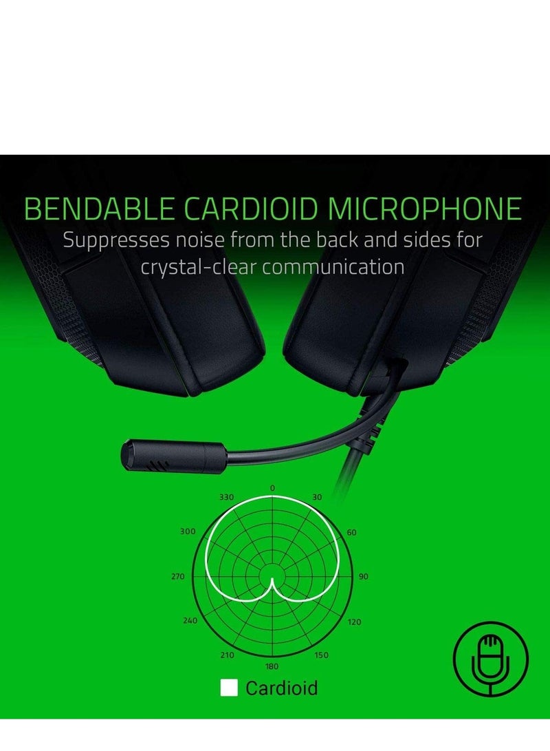 ريزر سماعة الألعاب Kraken X ESSENTIAL خفيفة الوزن - 7.1 صوت محيطي - إطار خفيف الوزن - ميكروفون قلبي قابل للانحناء - للكمبيوتر الشخصي، وXbox، وPS4، وNintendo Switch - Image 4