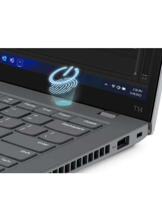 Lenovo - ThinkPad T14 Gen 4 (Upgraded Version) Laptop With 14-Inch Display, Core i5-1335U Processor/16GB RAM/512GB SSD/Intel Iris Xe Graphics/Window 11 Pro English Thunder Black - Image 1