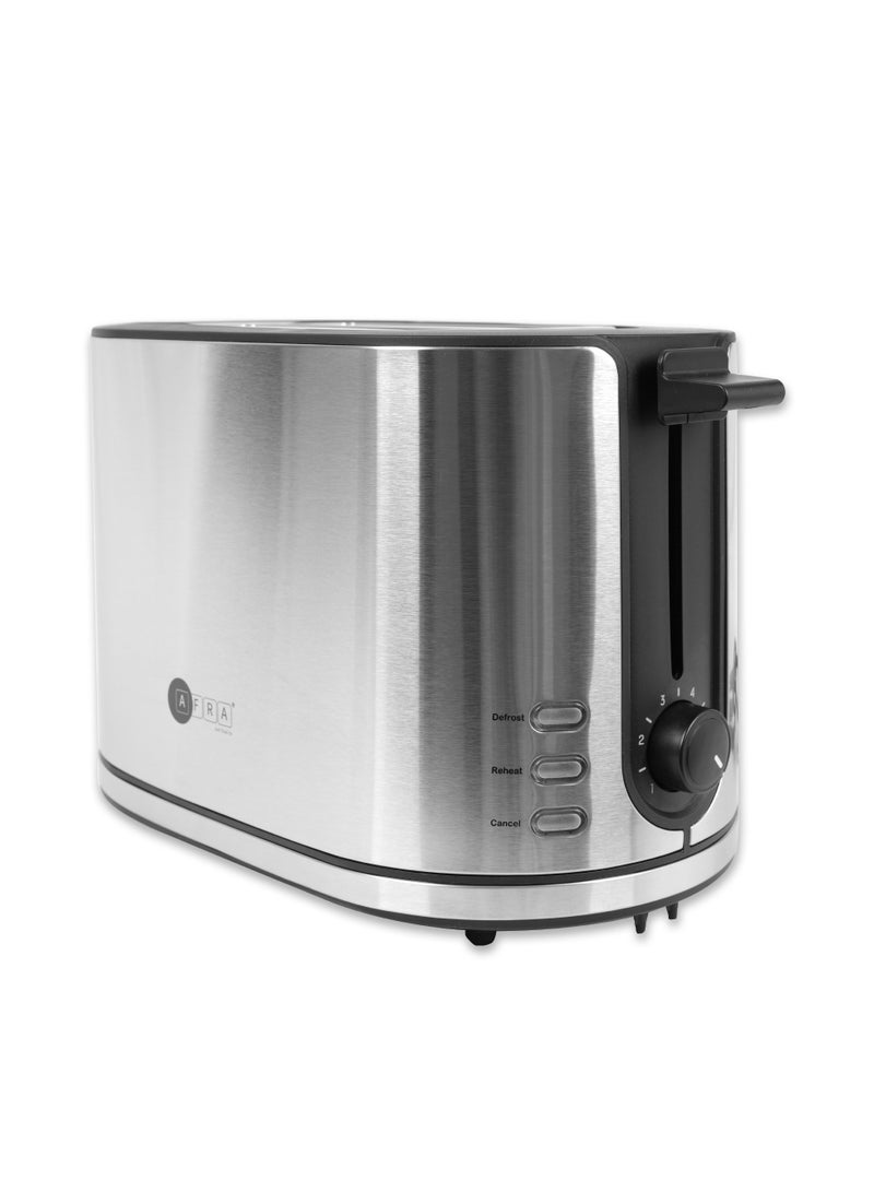 AFRA 2-Slice Toaster | 800-950W | Metal Body | 6-Setting Browning Control | Cancel, Defrost, Reheat Functions | 2-Year Warranty 950 W AF-120900TOSS Black  - Image 4