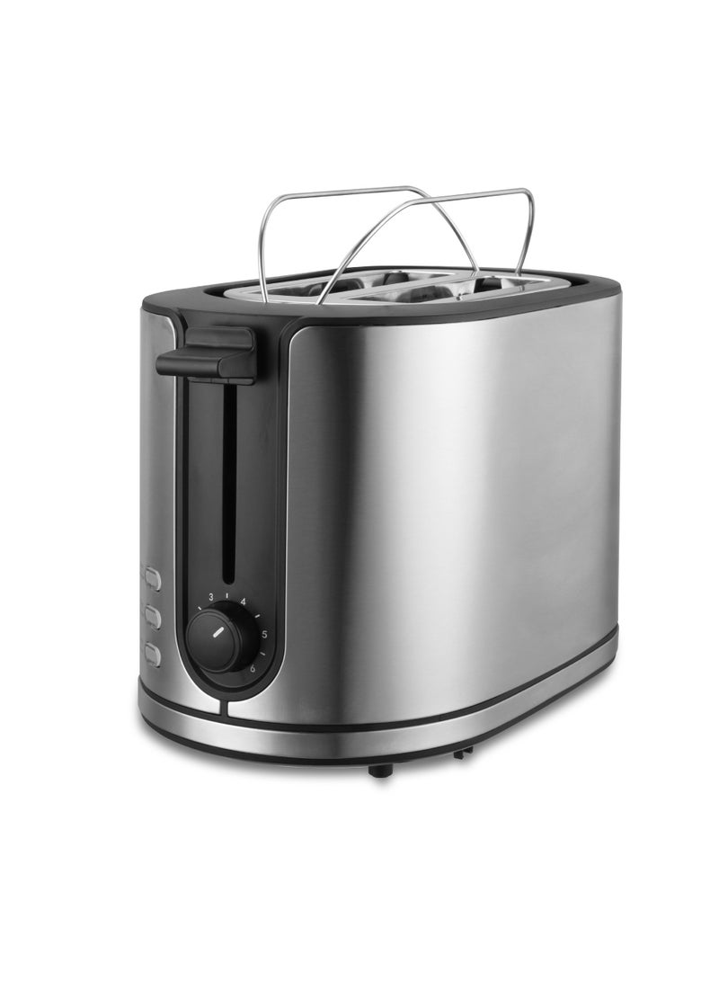 AFRA 2-Slice Toaster | 800-950W | Metal Body | 6-Setting Browning Control | Cancel, Defrost, Reheat Functions | 2-Year Warranty 950 W AF-120900TOSS Black  - Image 2
