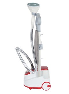 AFRA AFRA Garment Steamer with Iron Board, 1.6L, 1950w 30s Heating time, 50mins Working time, 32g/Mins Air output, Adjustable Telescopic Pole, 47 to 117cm stand height, AF-1950GSRD, 2 Year Warranty. 1.6 L 1950 W AF-1950GSRD white  - Image 1