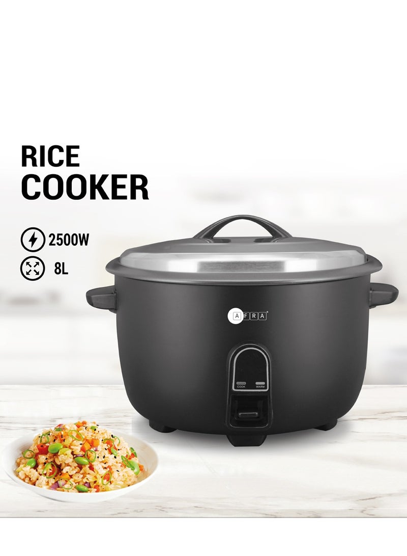 Rice Cooker | Large Family Size | High Power Output | AC 110-240V | 1-Year Warranty 8 L 2500 W AF-8025RCBK Black - pnsku/N70069455V/45/_/1715067117/8c7427d2-64fd-4526-bc51-8d0b11ff6299