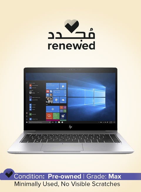 Renewed - EliteBook 840 G6 Laptop With 14 Inch HD Display,Core i5/8th Gen/16GB DDR4 RAM/256GB SSD/Windows 10 Pro English Silver