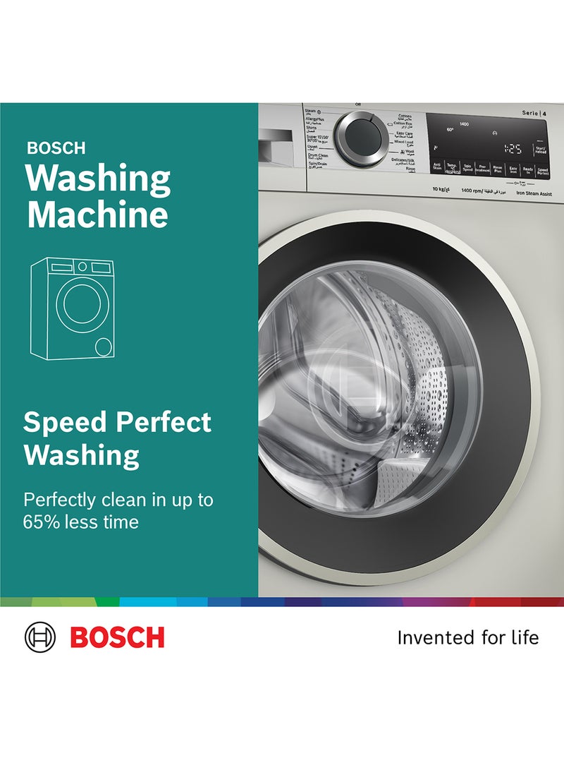 BOSCH - Front Load Washing Machine + Free 12 x 1 Liter Of Persil Detergent 10 kg 2300 W WGA2540XGC Silver - Image 1