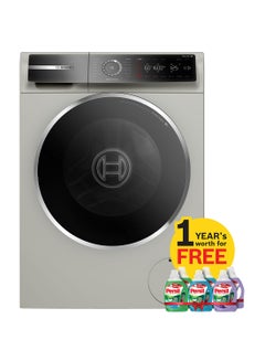 Front Load Washing Machine 1600 RPM, Made In Germany + Free 12 x 1 Liter Of Persil Detergent 10 kg 2300 W WGB2560XGC Silver Inox