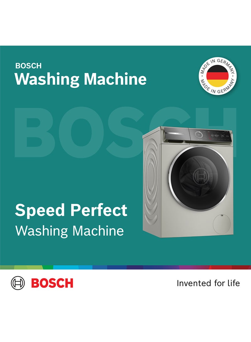 BOSCH - Front Load Washing Machine 1600 RPM, Made In Germany + Free 12 x 1 Liter Of Persil Detergent 10 kg 2300 W WGB2560XGC Silver Inox - Image 1