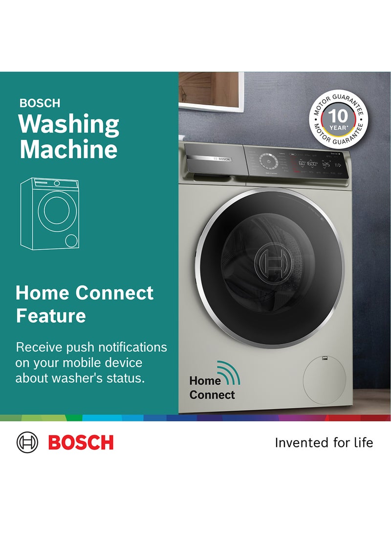 BOSCH - Front Load Washing Machine 1600 RPM, Made In Germany + Free 12 x 1 Liter Of Persil Detergent 10 kg 2300 W WGB2560XGC Silver Inox - Image 1