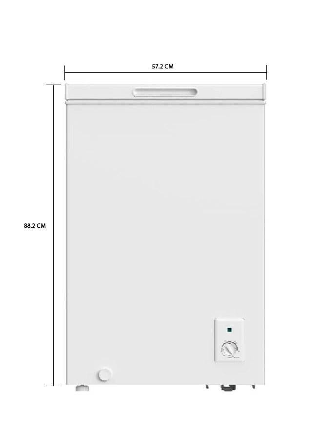 SREEN Chest Freezer 3.5 Feet 99 L 181 kW SRCF129DF White  - Image 3