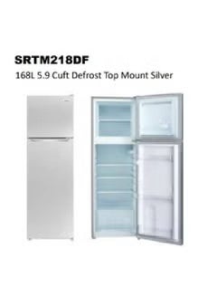 SREEN Double Door Refrigerator 5.9 Feet 223 kW SRTM218DF Silver  - Image 2