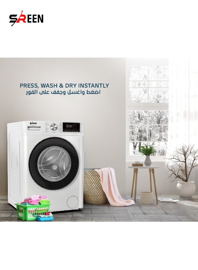 Front Load Washing Machine 2000 W SRWM-8FW(W) White
