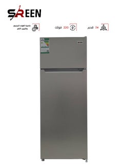 SREEN Double Door Refrigerator 7.4 Feet SRTM274DF Silver  - Image 1
