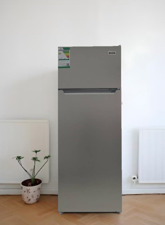 SREEN - Double Door Refrigerator 7.4 Feet SRTM274DF Silver - Image 1