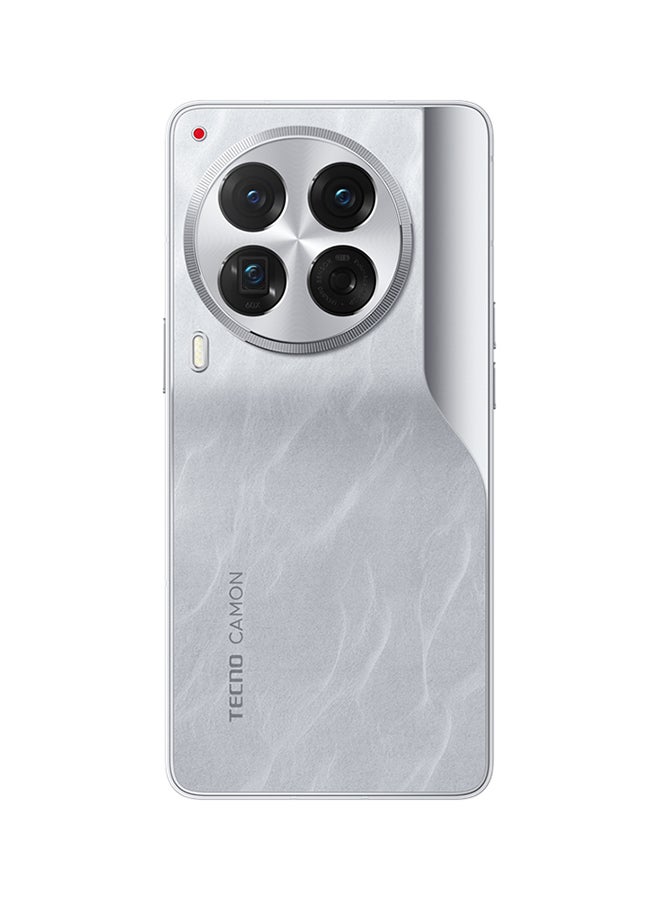 تكنو هاتف Camon 30 Preimer ثنائي الشريحة بلون فضي ثلجي وذاكرة وصول عشوائي (RAM) سعة 12 جيجابايت وذاكرة تخزين داخلية 512 جيجابايت يدعم تقنية 5G - إصدار الشرق الأوسط - Image 4