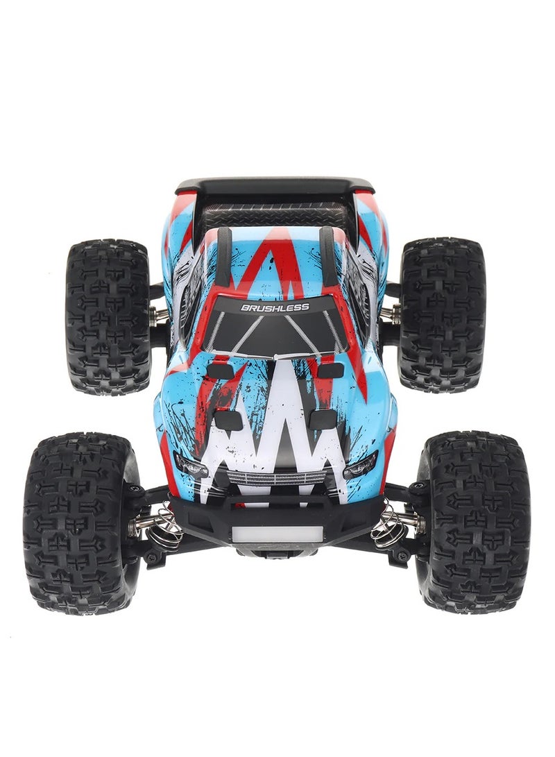مايتويز MJX Hyper GO 16208 بدون فرش Rc Hobby Gradetruck بمقياس 1:16 راديو يتم التحكم فيه عن بعد وحش إلكتروني Rtr لجميع التضاريس - أزرق  - Image 2