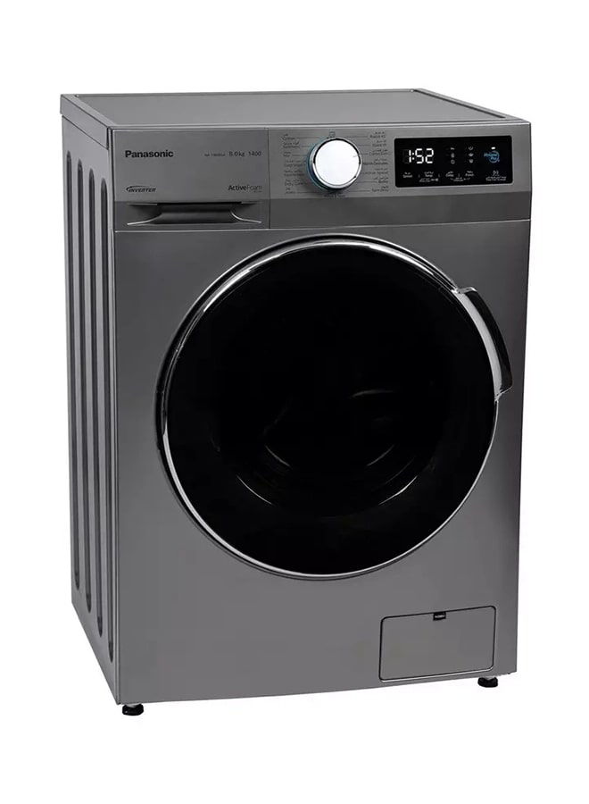 Panasonic - Front Load Washing Machine 8 kg NA-148MG4LSA Silver - Image 1