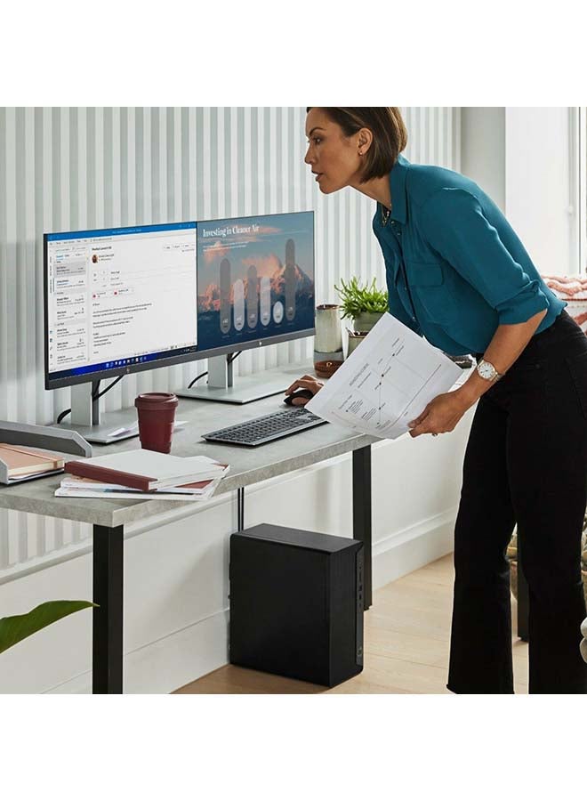 Pro Tower 400 G9 Desktop Computer, Intel Core i7-12700 4.9GHz Processor, 8GB RAM, 512GB SSD Storage, Intel UHD Graphics 770, Wired Keyboard & Mouse Combo, FreeDOS Black