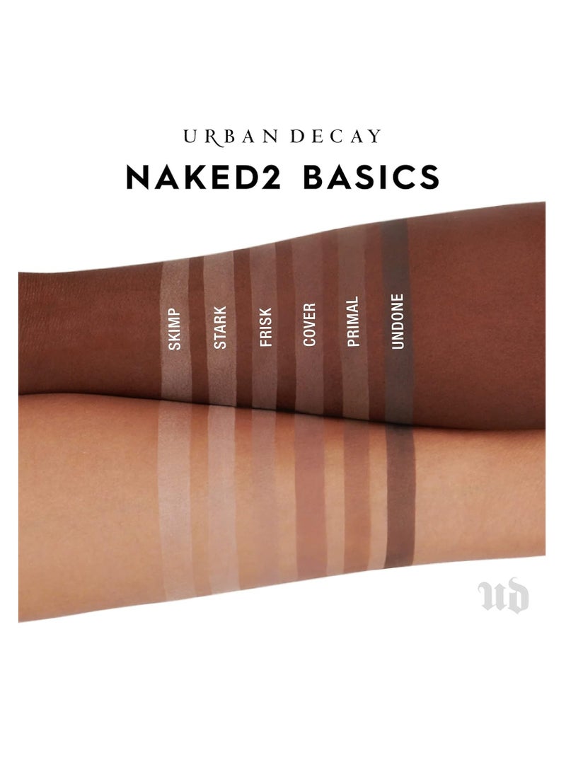 Urban Decay Neutral Eyeshadow Palette, Velvety Matte Finish, 6 Matte Nude & Brown Eyeshadows, Natural Everyday To Smokey Eye Makeup Looks, Travel Friendly Size, Vegan, Cruelty-free Naked 2 Basics  - Image 2