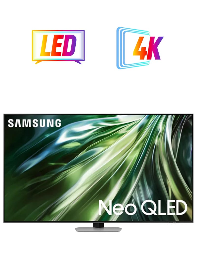 سامسونج تلفزيون ذكي 75 بوصة بدقة 4K QA75QN90DAUXSA فضي كربوني  - Image 1