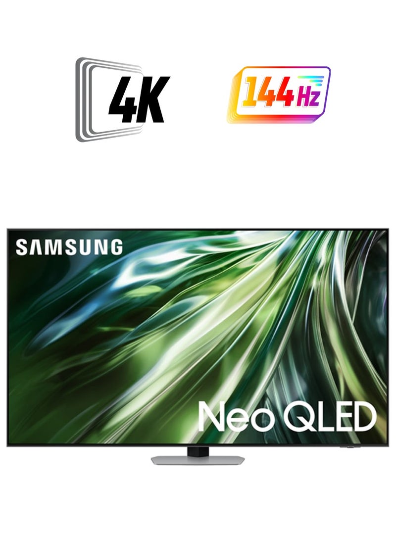 سامسونج - تلفزيون ذكي 85 بوصة 4K Neo QLED QA85QN90DAUXSA فضي كربوني - Image 1