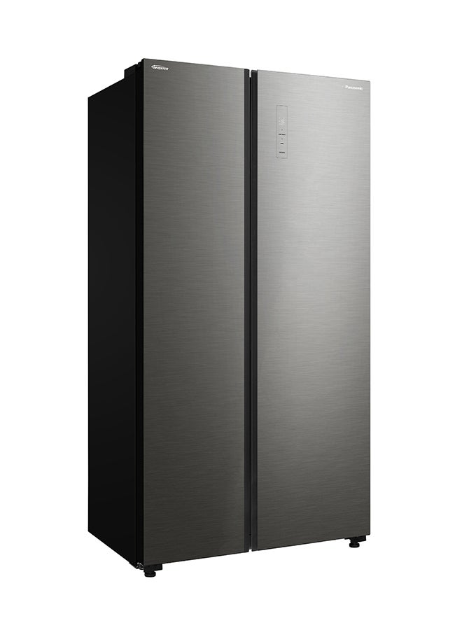 Panasonic - Side By Side Refrigerator 13.7Cuft Freezer 7.1Cuft Inverter 387 L NR-BS782GKSA Silver - Image 1