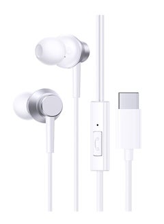 Baseus Baseus Encok CZ11 Wired Headphone, USB-C In-Ear Earphone with Mic - White White  - Image 1