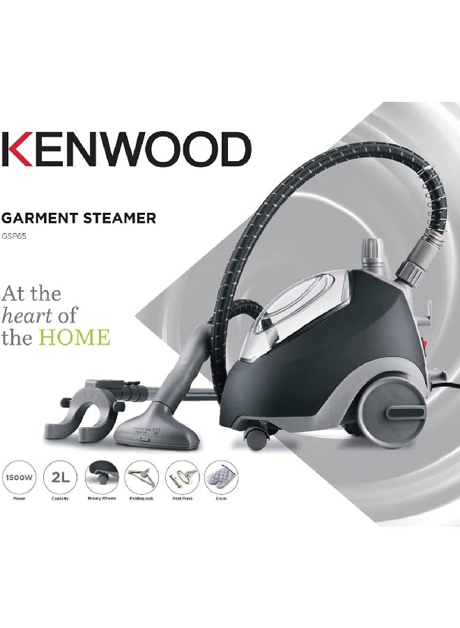 KENWOOD Hassel Free Control Plastic Garment Steamer 2 L 1500 W OWGSP65.000WH Grey - Image 3
