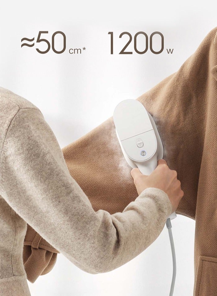 شاومي 2024 XIAOMI Handheld Steam Lroning Machine Portable Garment Steam Cleaner Iron For Clothes Home Appliance 150 ml 1200 W B502CN white  - Image 4