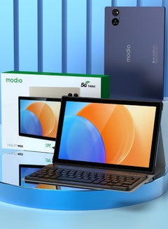 modio M22 Tablet With 10.1 Inch Screen Dual SIM Blue 8GB RAM 512GB 5G - Middle East Version With Wireless Keyboard  - Image 2