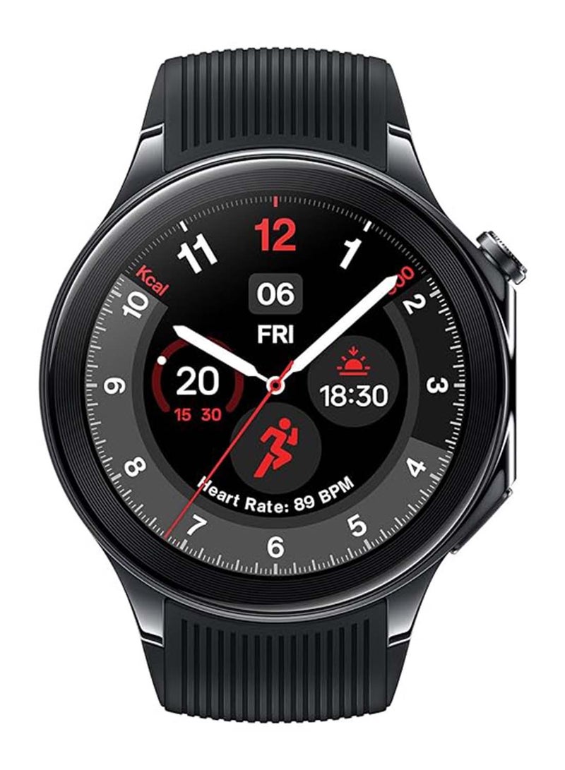 OnePlus Watch 2 Google WearOS Screen Size 1.43 Black Steel  - Image 1