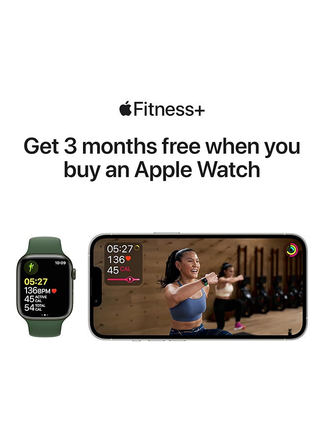 Apple - Renewed - Watch Series 7 (GPS, 45mm) Aluminum Case With Sport Band Starlight - Image 1