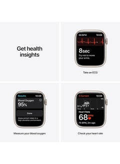 Apple Renewed - Watch Series 7 (GPS, 45mm) Aluminum Case With Sport Band Starlight  - Image 3
