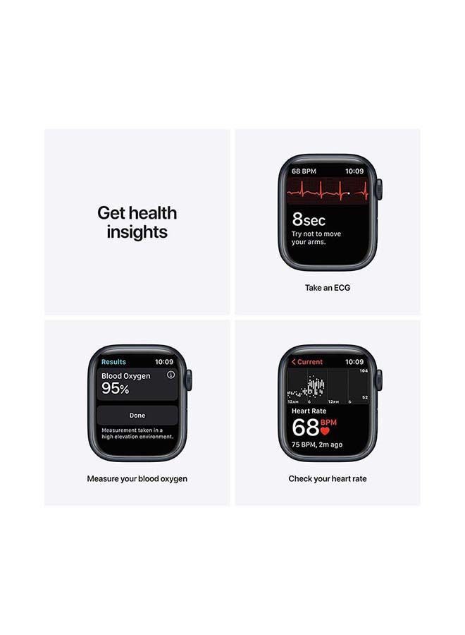 Apple - Renewed - Watch Series 7 GPS + Cellular 7 45mm Aluminium Case With Sport Band Midnight - Image 1