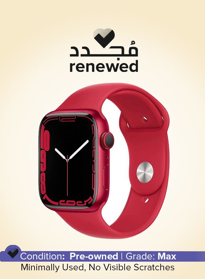 Apple Renewed - Watch Series 7 GPS + Cellular 45mm Aluminium Case With Sport Band Red  - Image 1