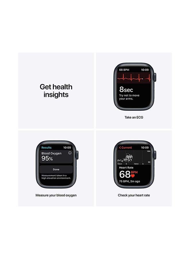 Apple Renewed - Watch Series 7 GPS + Cellular 41mm Aluminium Case With Sport Band Midnight - Image 3
