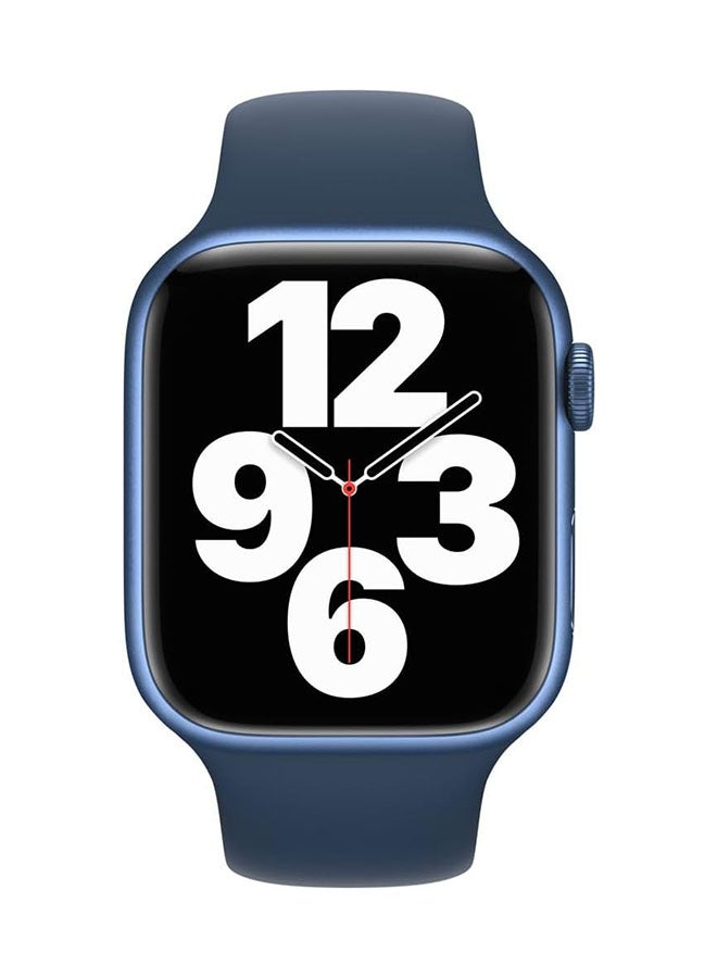 ابل  Renewed - Watch Series 7 (GPS + Cellular, 41mm) Aluminum Case With Sport Band Abyss Blue - Image 2