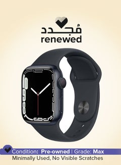 Apple Renewed - Watch Series 7 GPS 41mm Aluminium Case With Sport Band Midnight  - Image 1