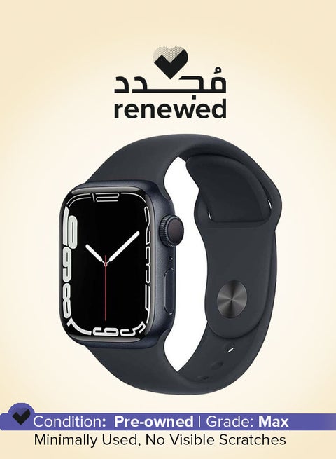 Renewed - Watch Series 7 GPS 41mm Aluminium Case With Sport Band Midnight