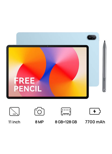 Matepad SE 11-Inch Tablet Crystal Blue 8GB RAM 128GB WiFi - Middle East Version With Pen Inbox