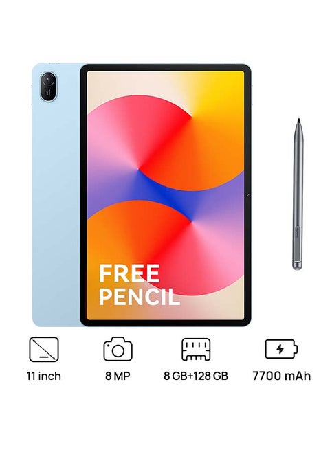 Matepad SE 11-Inch Tablet Crystal Blue 8GB RAM 128GB WiFi - Middle East Version With Pen Inbox