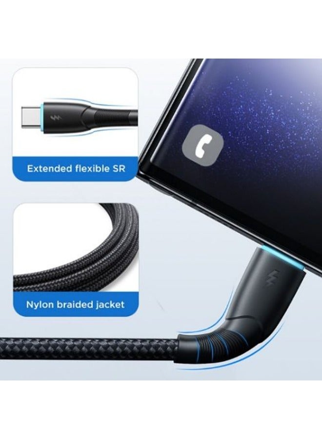 JOYROOM SA32-AC3 Starry Series 3A Fast Charging USB-A To Type-C Data Cable, 1M - Black Black - Image 4