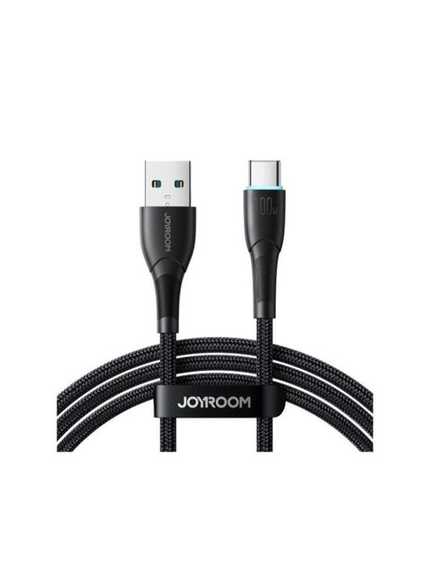 SA32-AC6 كابل بيانات Starry Series 100 وات للشحن السريع USB-A إلى Type-C، 1 متر -