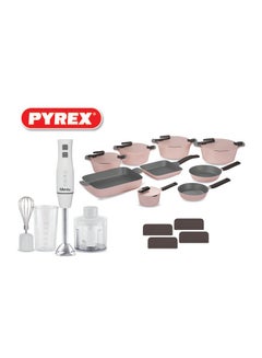 23 Piece Granite Set (20-24-26-30) Artisan With Beater-Rose Rose - pnsku/N70070678V/45/_/1715157125/fce2c26a-2b6b-4e05-bb1f-f485e6c57560