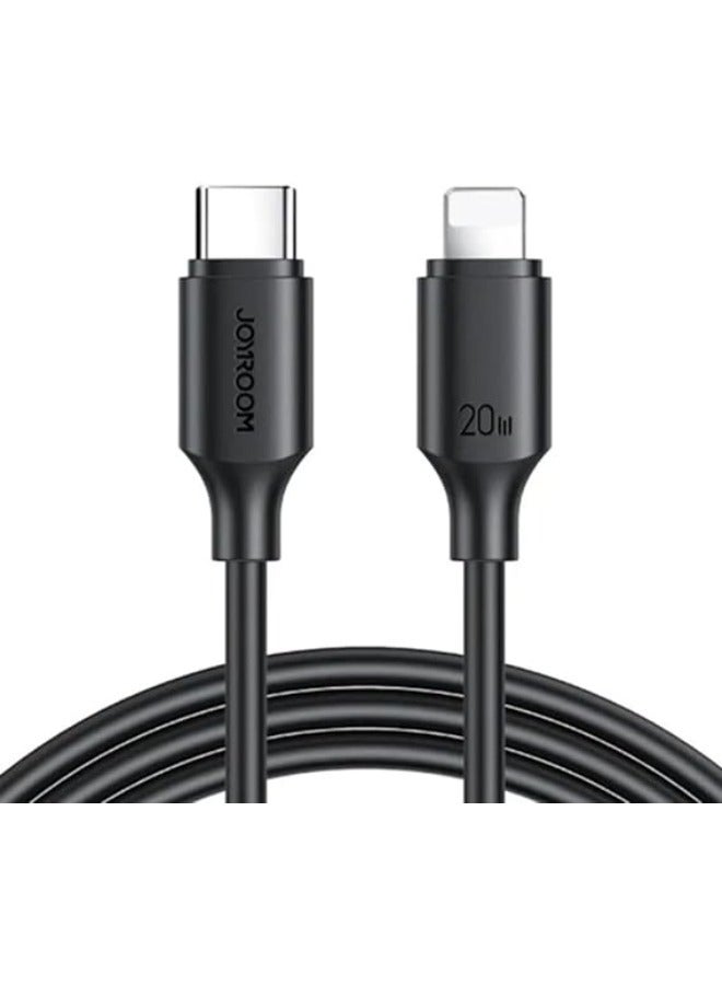 JOYROOM - S-CL020A9 20W Type-C to Lightning Fast Charging Data Cable, 1M - Black - Image 1