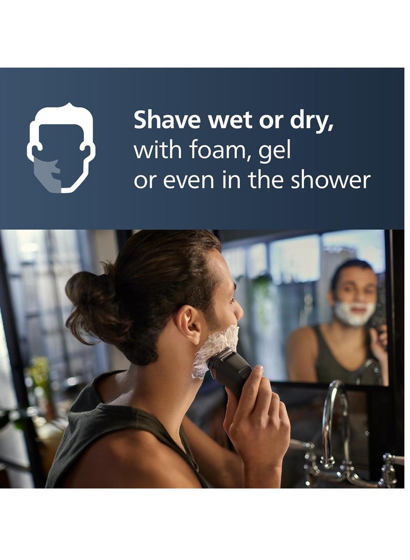 Philips - Norelco Shaver 2400, Rechargeable Cordless Electric Shaver With Pop-Up Trimmer, X3001/90 - Image 1