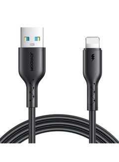 JOYROOM A26 3A USB-A to Lightning Fast Charging Data Cable, 1M - Black  - Image 1