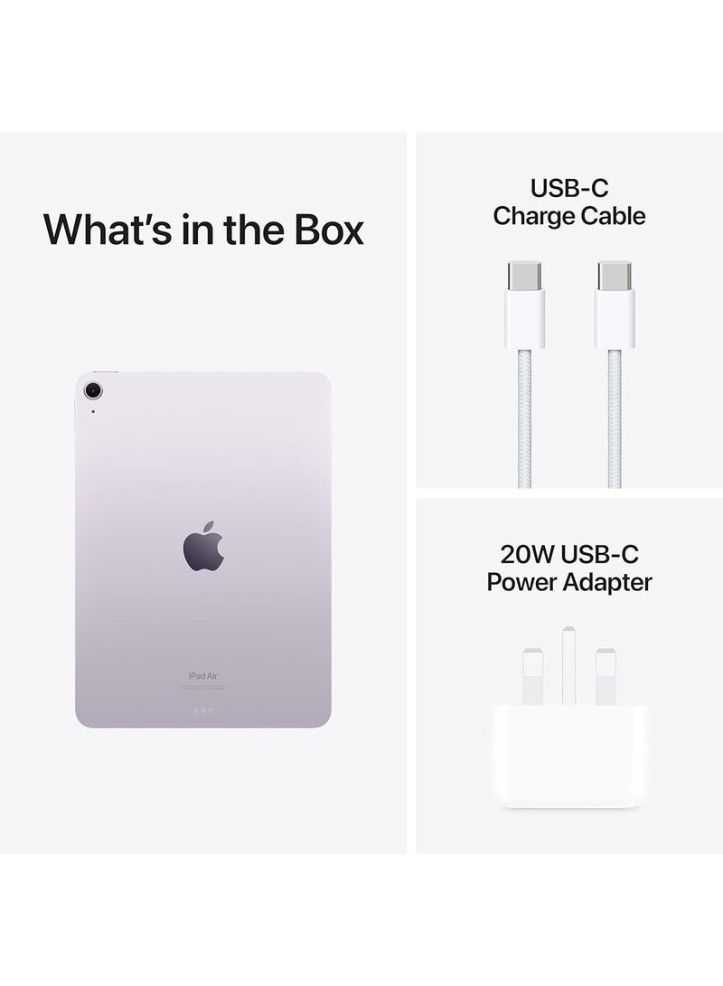 Apple iPad Air 2024 (6th Generation) M2 11-Inch 256GB Purple Wi-Fi - Middle East Version  - Image 5