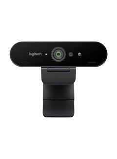Logitech Brio 4K Ultra Hd Webcam Digital Zoom 5x with Right Light 3 with HDR Black  - Image 1