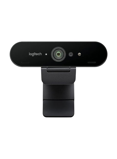 Brio 4K Ultra Hd Webcam Digital Zoom 5x with Right Light 3 with HDR Black