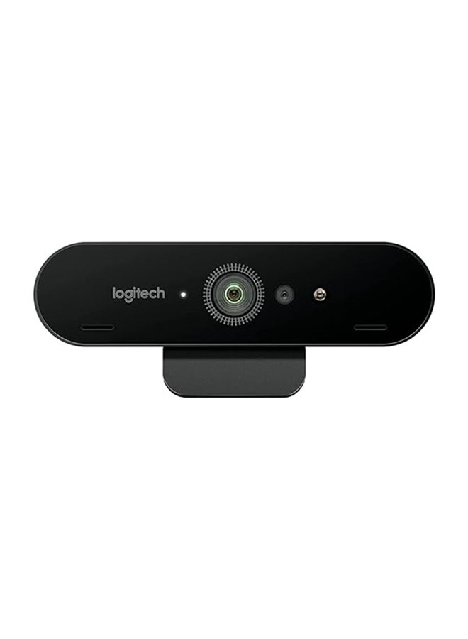 Logitech Brio 4K Ultra Hd Webcam Digital Zoom 5x with Right Light 3 with HDR Black  - Image 3