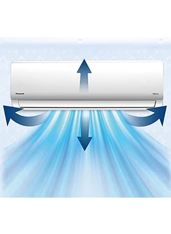 باناسونيك Panasonic Split Air Conditioner, 2.5 Ton With 28600 BTU, CS/CU-YV30ZKF, Cool Only, Eco Mode, Designed For Middle East, Anti-Cold Air, I Feel Mode, Turbo Cooling, Auto Restart, 4 Way swing. CS/CU-YV30WKS White - Image 4